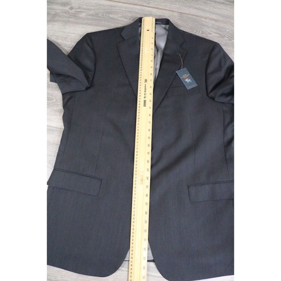 NWT HART SCHAFFNER MARX Blazer Chicago fit Dark Grey US MADE 46L - Picture 8 of 10